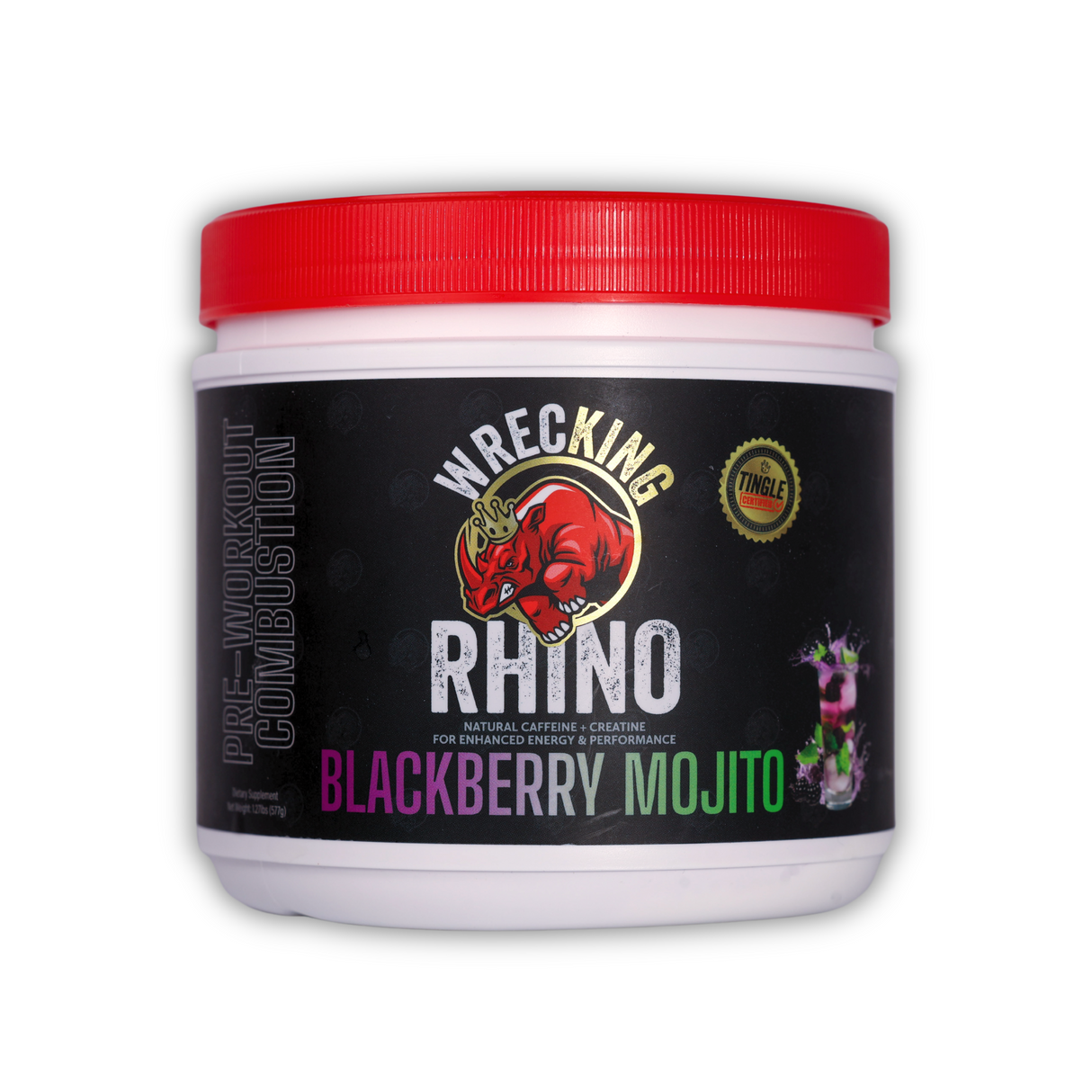 WrecKING Rhino Pre-Workout (Blackberry Mojito)