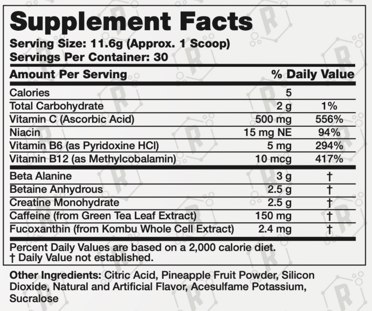 WrecKING Rhino Pre *NEW!* (Rainbow Sherbet) - Rehab Supplements Lab®
