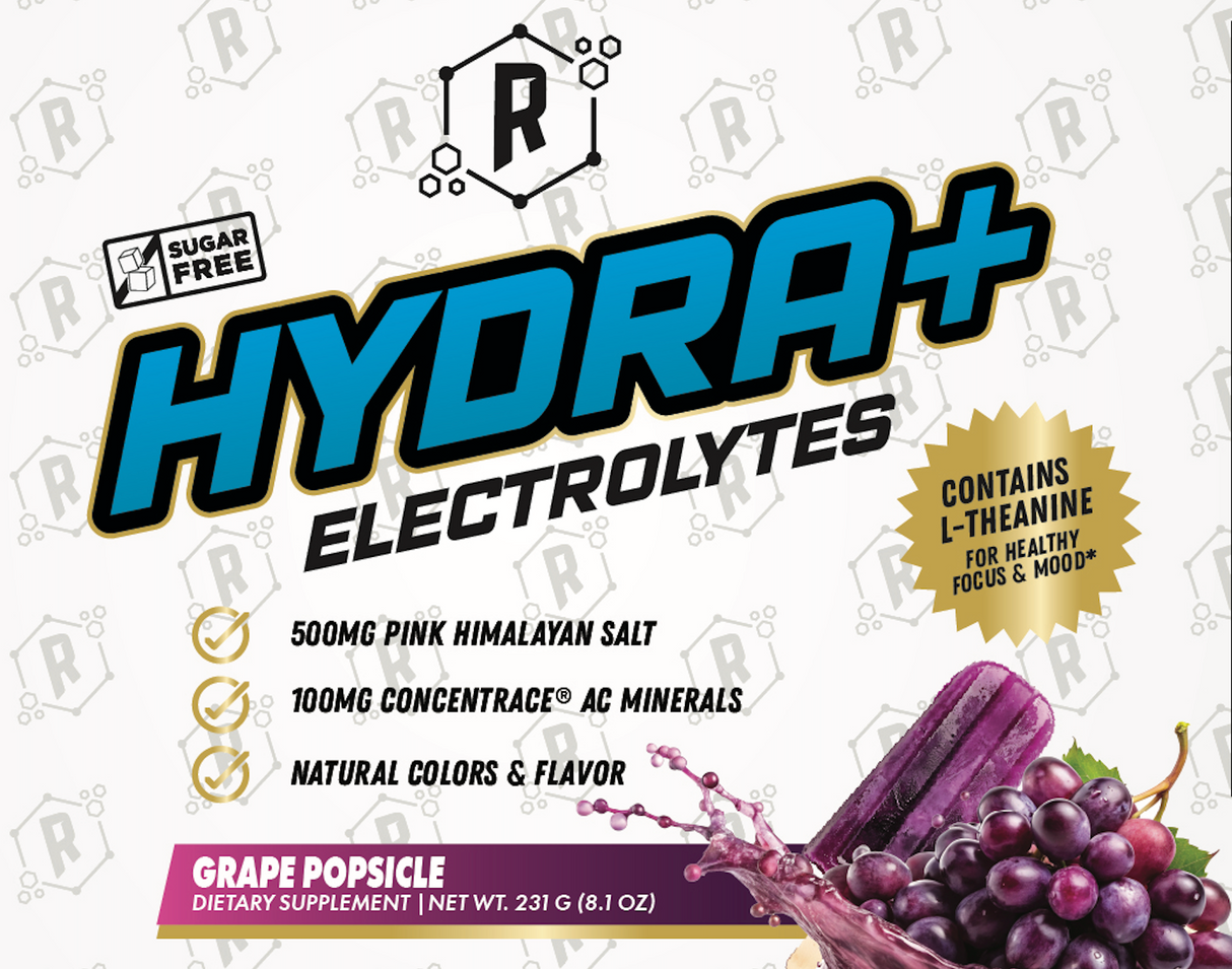 Hydra+ Electrolytes - Sugar-free + All Natural + Theanine