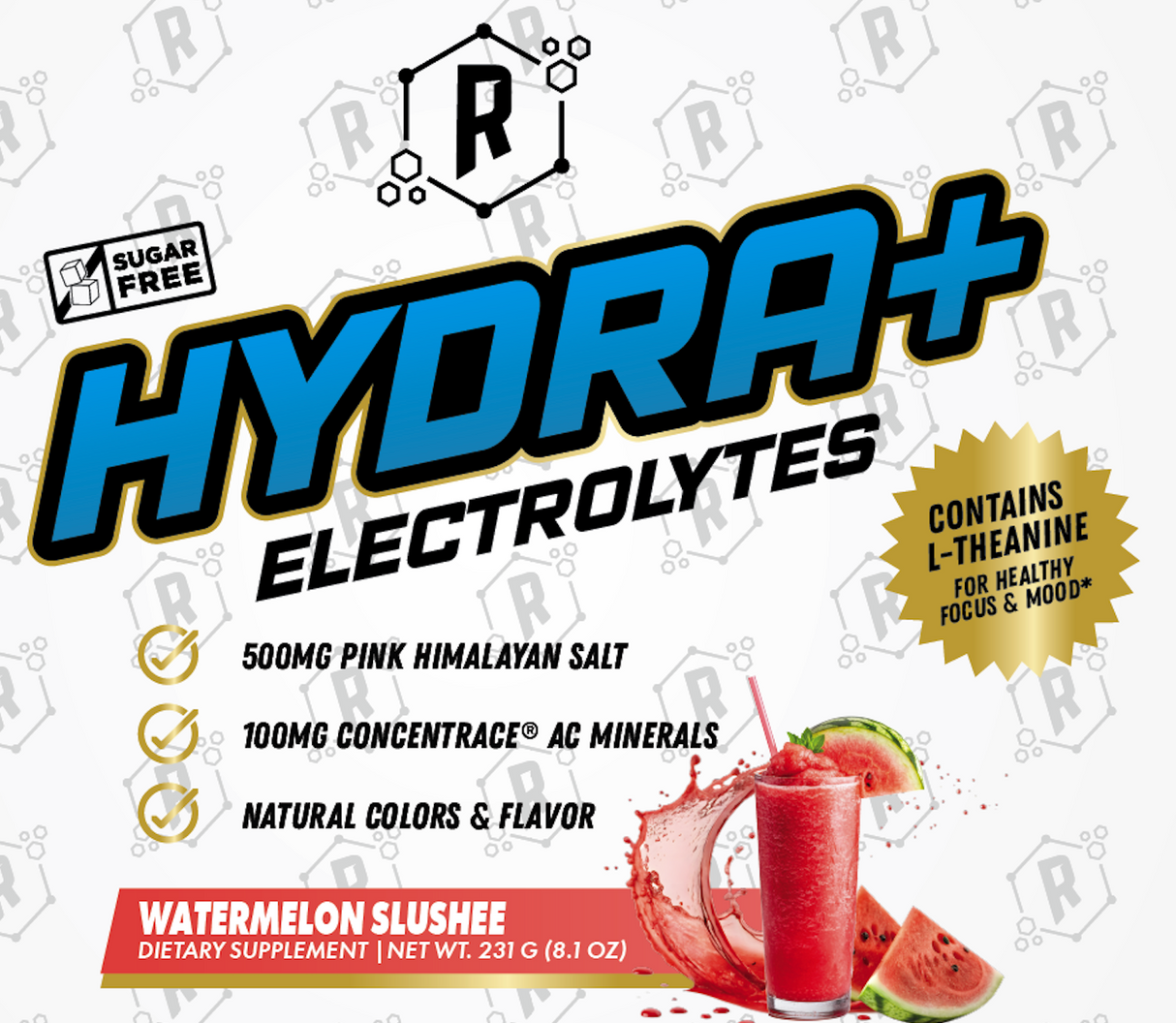 Hydra+ Electrolytes - Sugar-free + All Natural + Theanine